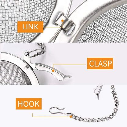 2pcs Stainless Steel Mesh Tea Ball 2.1 Inch Tea Strainers | Teas Infuser Strainer Filters for Teas
