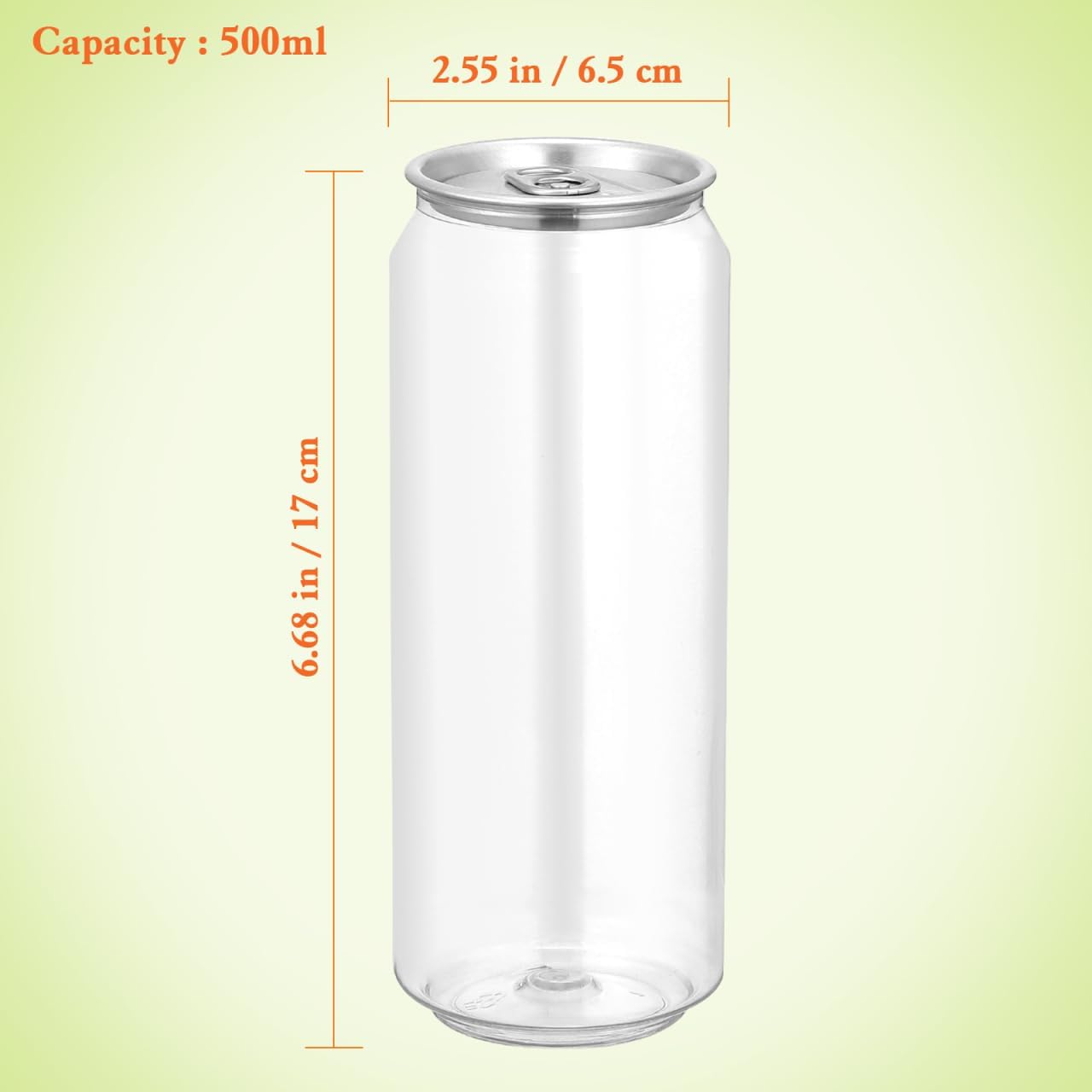 10pcs 16.9oz Empty Plastic Juice Bottles with Caps, Clear PET Beverage Containers for Juicing Drinking Beverage Smoothie Fridge, Leakproof Disposable Drink Bottles