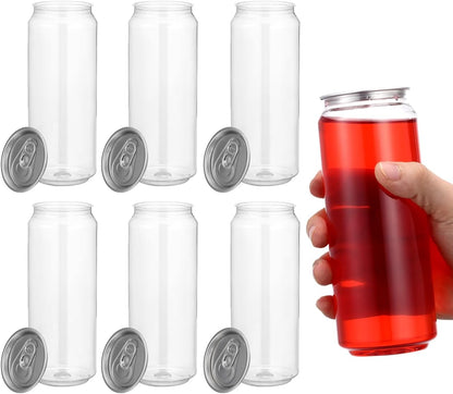 10pcs 16.9oz Empty Plastic Juice Bottles with Caps, Clear PET Beverage Containers for Juicing Drinking Beverage Smoothie Fridge, Leakproof Disposable Drink Bottles