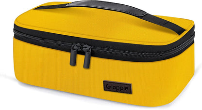 Mini Lunch Box Small Kids Lunch Bag Compact LunchBox Bag, CPC Certified | Child-Safe Materials, Insulated LunchBag Reusable Sandwich Containers Snack Box, Yellow