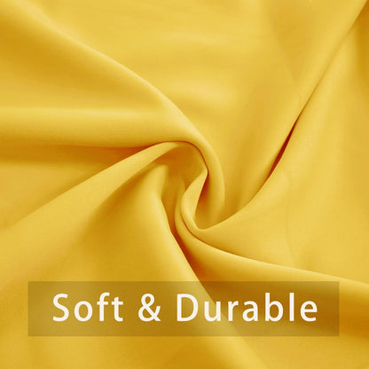 Yellow Valance Curtain Toppers 14 inches Long Kitchen Window Curtains Living Room Darkening Rod Pocket Triple Weave Bathroom Window Short Small Little Mini Curtain Valance Bedroom 1 Piece 90"x14"