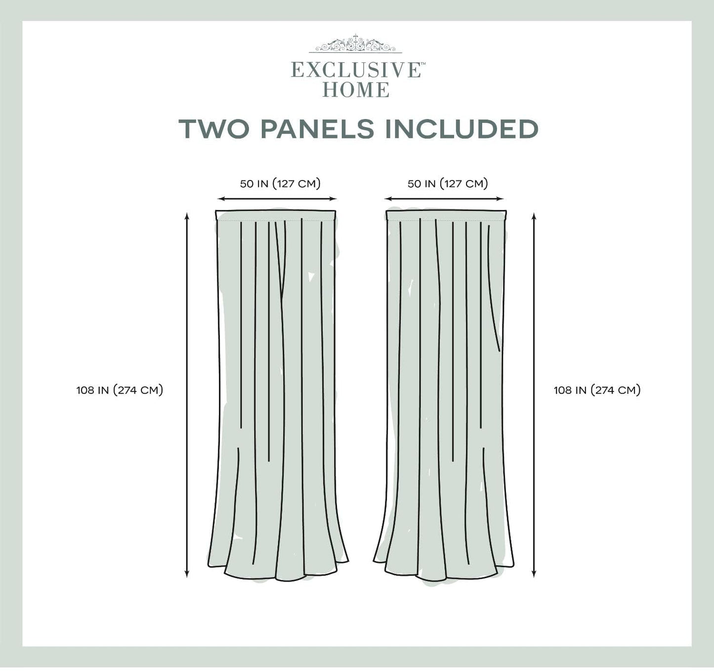 Exclusive Home Darma Sheer Linen Rod Pocket Curtain Panel Pair, 50"x96", Yellow