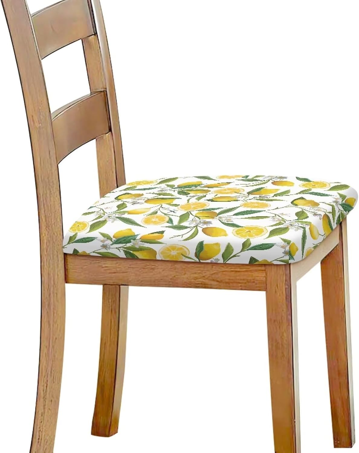 Lemons Square Chair Cushion Cover for Dining Office Wear Resistant Chair Seat Slipcover Home Chair Essentials Comfy Soft Upholstered Chair Seat Covers