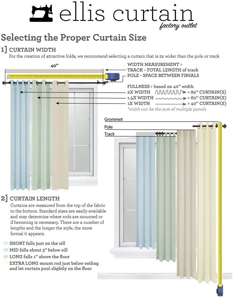 Ellis Curtain Stacey Sheer Tailored Tier Pair Curtains, 56" x 36", Yellow