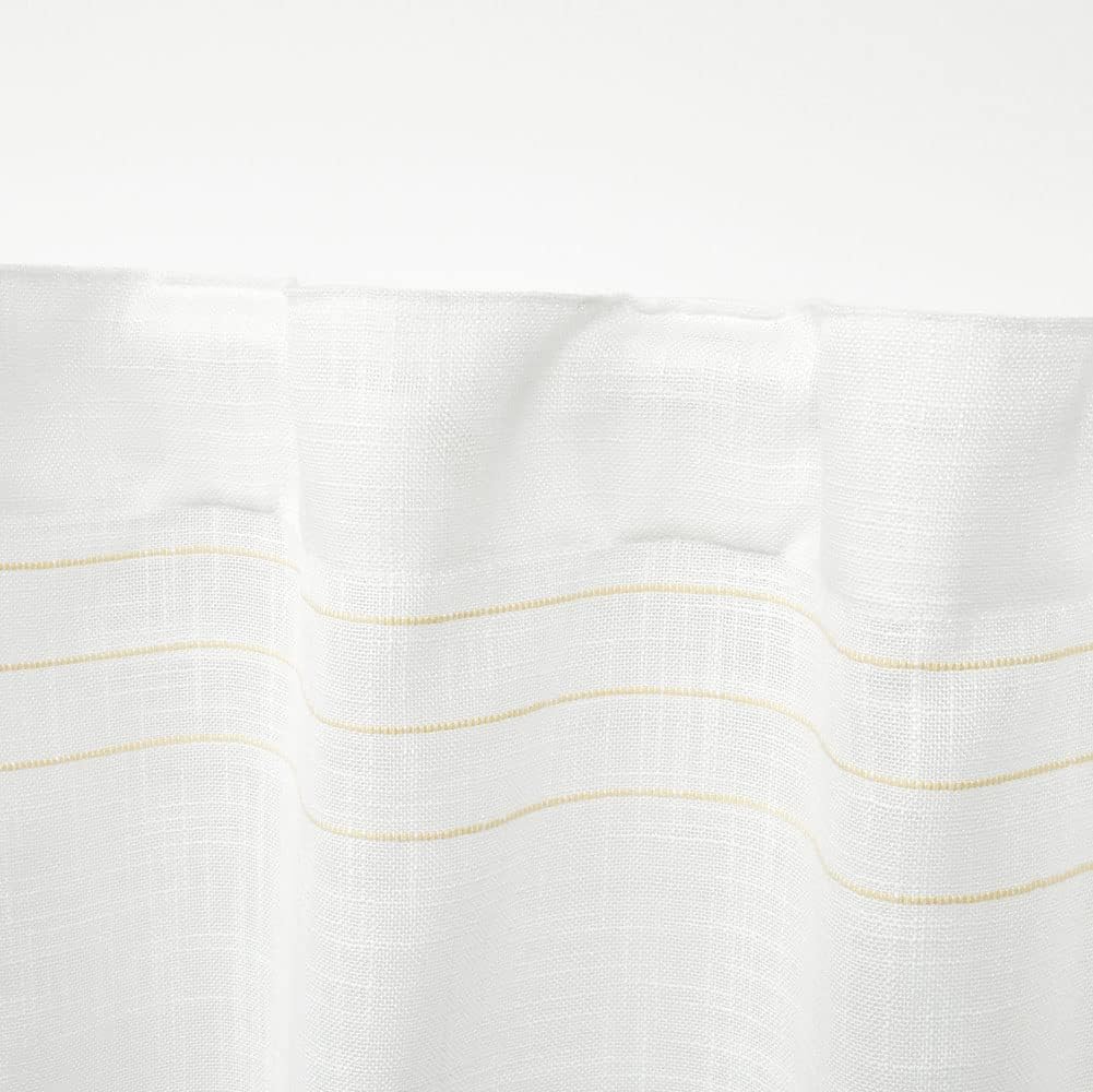 Exclusive Home Demi Light Filtering Hidden Tab Top Curtain Panel Pair, 54"x96", Yellow, Set of 2