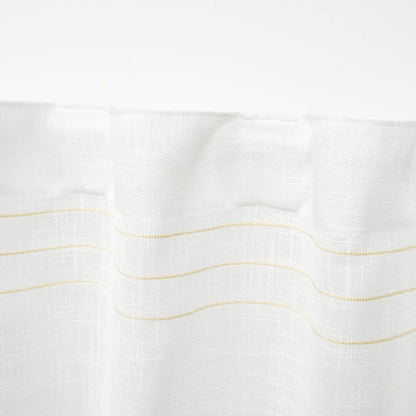 Exclusive Home Demi Light Filtering Hidden Tab Top Curtain Panel Pair, 54"x96", Yellow, Set of 2