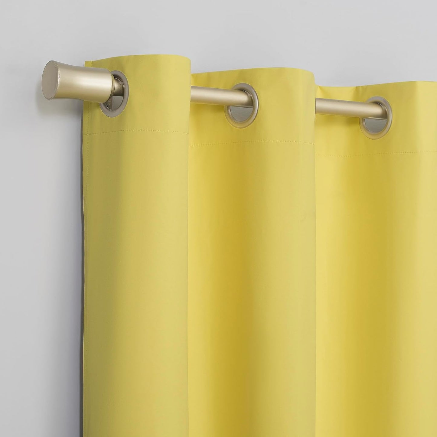 Sun Zero Halton Bright Vibes 100% Total Blackout Grommet Curtain Panel, Sunflower Yellow, 40"W x 84"L (1 Panel)