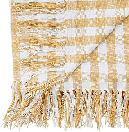 C&F Home Ashford Yellow Cornsilk 100% Cotton Accent Throw Blanket 50" x 60"