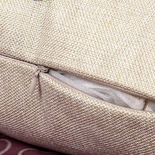 Swono Lemon Fruit Leaves Farmhouse Pillow Cover Cotton Linen Decorative Square Throw Pillow Cover 18x18 Inch for Sofa Couch Decoration