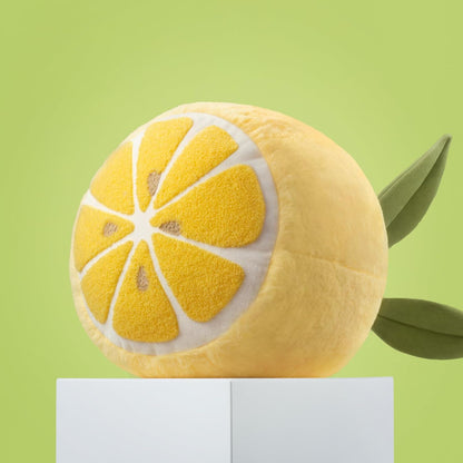 Phantoscope Fruit Shaped Pillows Series Lemon Shaped Throw Pillow, Fun Home Decor of Fruit Themed Shaped Cushions, Decorative Shaped Pillow for Couch Bed and Chair, Yellow, 10 x11.5 inches