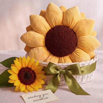 Green Philosophy Co. Sunflower™ Pillow - Golden Yellow - 20x20 Inches