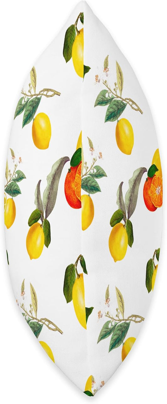 Summer, citrus,lemon,fruits Throw Pillow, 18x18, Multicolor