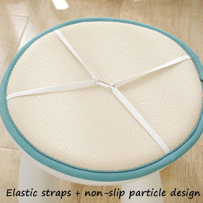 1/2/4 Packs Solid Color Round Seat Pads, Non-slip Chair Cushion With Elastic Ties Hooks, Small Round Stool Seat Cushion, Rattan Chair Seat Cushions ( Color : Lemon Yellow , Size : 35*35cm(1pack) )