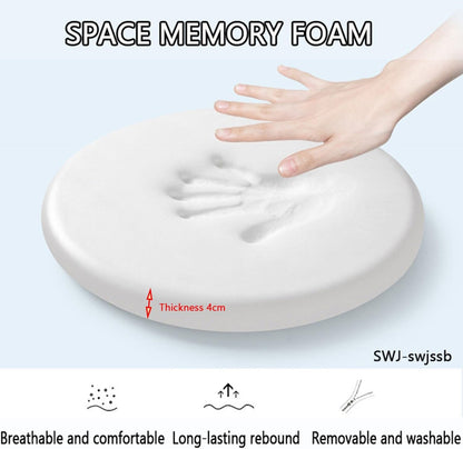 Waterproof Seat Cushions for Kitchen Chairs，Memory Foam Seat Cushion Round Stool Cushion Chair Pad Indoor Outdoor Cushion with Invisible Zip(Lemon Yellow,30cm/12inch)