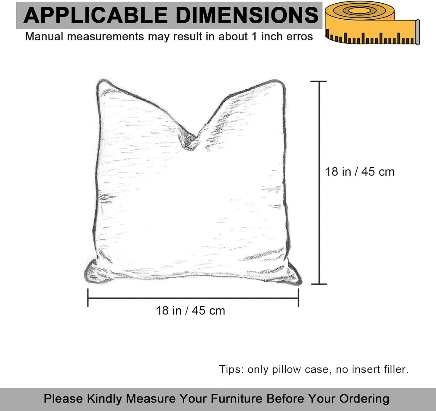 Stretch Couch Cushion Cover Velvet, Sofa Seat Cushion Cover with Ties and Elastic Bands, Couch Covers for Sofa Furniture Protector (Lemon Yellow,Zip Pillowcase)