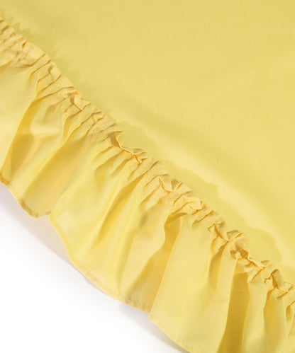 Ellis Curtain Stacey 54-by-13 Inch Ruffled Filler Valance (Yellow)