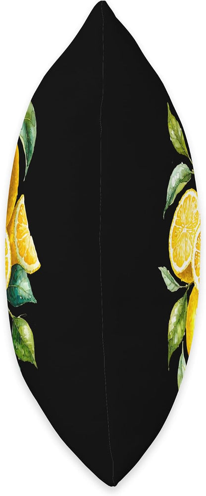 Watercolor Citrus Lemonade Minimalist Summer Lemon Throw Pillow