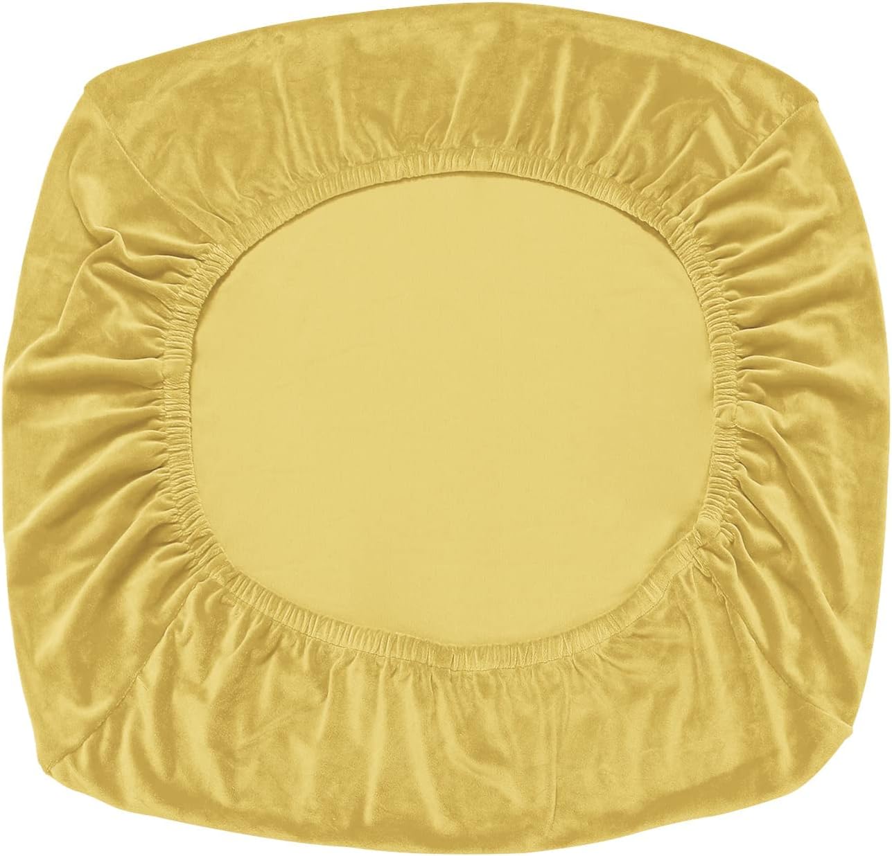Separate Velvet Sofa Cover,Couch Covers for 2 Cushion Couch,Super Stretch Wear-Resistant Sofa Slipcovers,Washable Furniture Protector with Anti-Slip Elastic Bottom(Lemon Yellow,Large Chaise Seat)