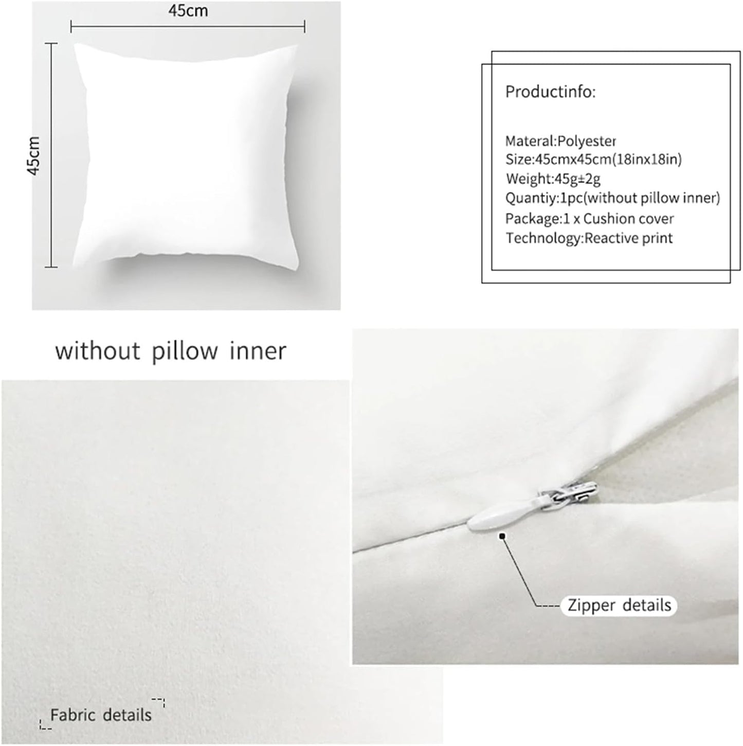 Synap 1PC Nordic Style Lemon Printed Cushion Cover 18x18 Inch, Summer Home Sofa Decor Polyester Pillow Case