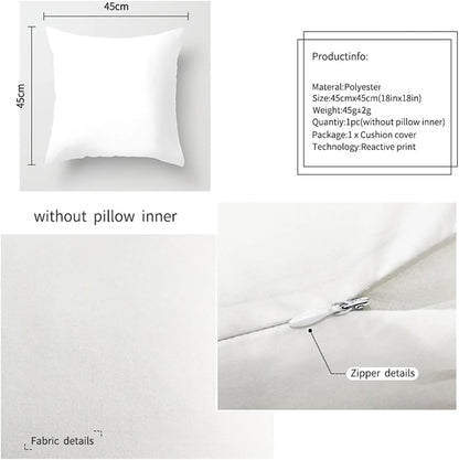 Synap 1PC Nordic Style Lemon Printed Cushion Cover 18x18 Inch, Summer Home Sofa Decor Polyester Pillow Case