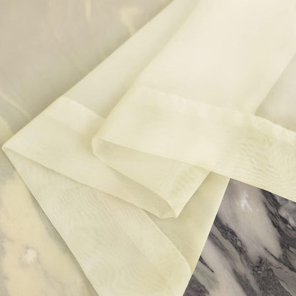 LONGTAI Window Light Yellow Sheer Curtains 84 Inches Long 2 Panels Sheer Curtain Basic Rod Pocket Panel for Bedroom Children Living Room Yard Kitchen