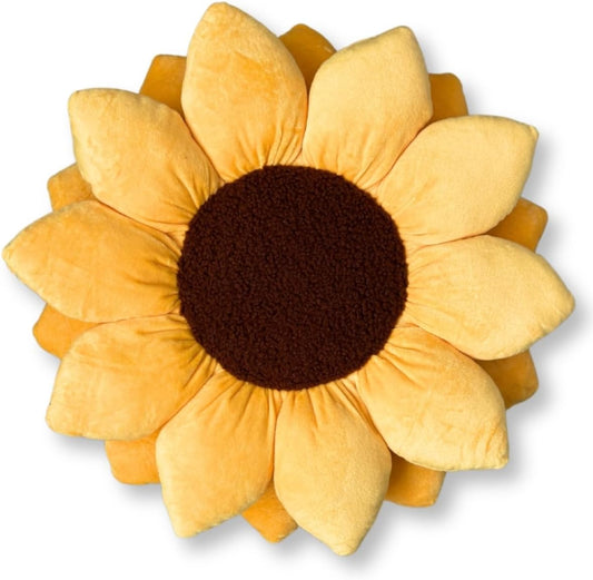 Green Philosophy Co. Sunflower™ Pillow - Golden Yellow - 20x20 Inches