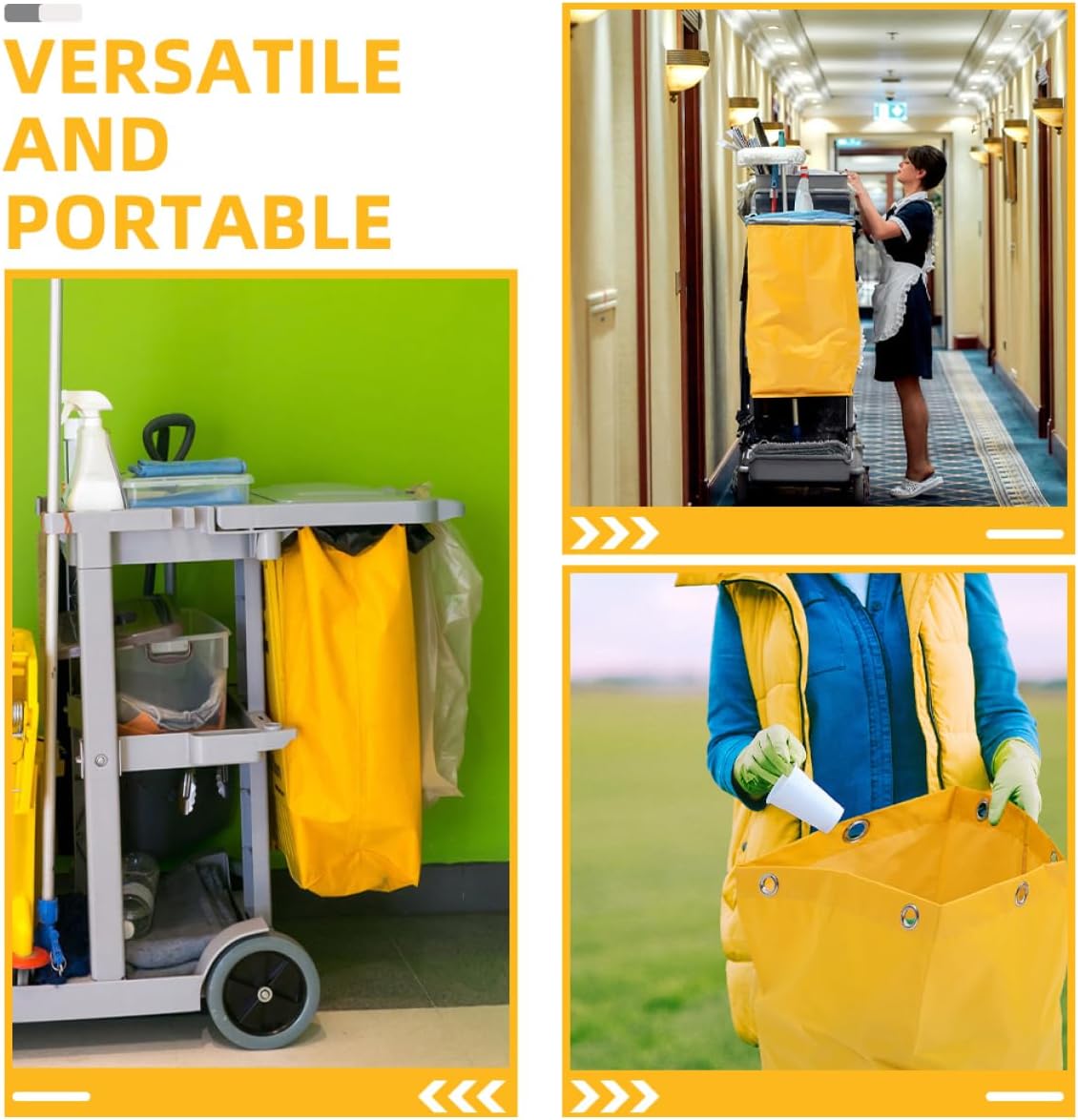 2pcs Utility Tote Janitorial Cleaning Bag Cleaning Caddy for Housekeepers