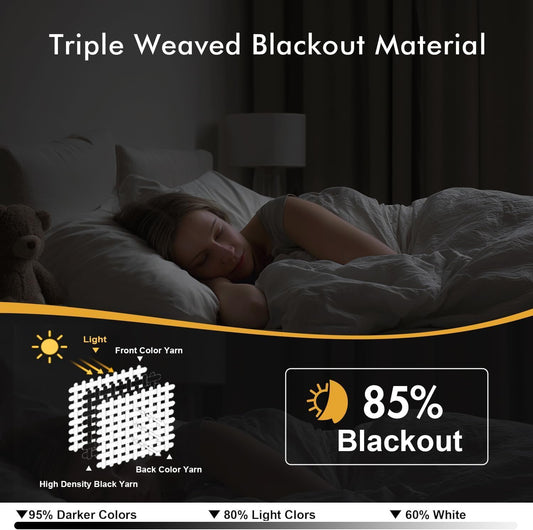 MIULEE Blackout Curtains for Bedroom Living Room 2 Panels, Thermal Insulated Room Darkening Drapes Grommet Noise Reducing Light Blocking Window Treatments 63 Inches Long 40x63 Inch Yellow