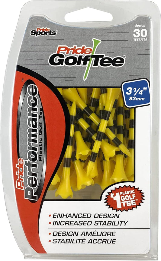 Pride Performance 3-1/4" Striped Golf Tee, 30 Count