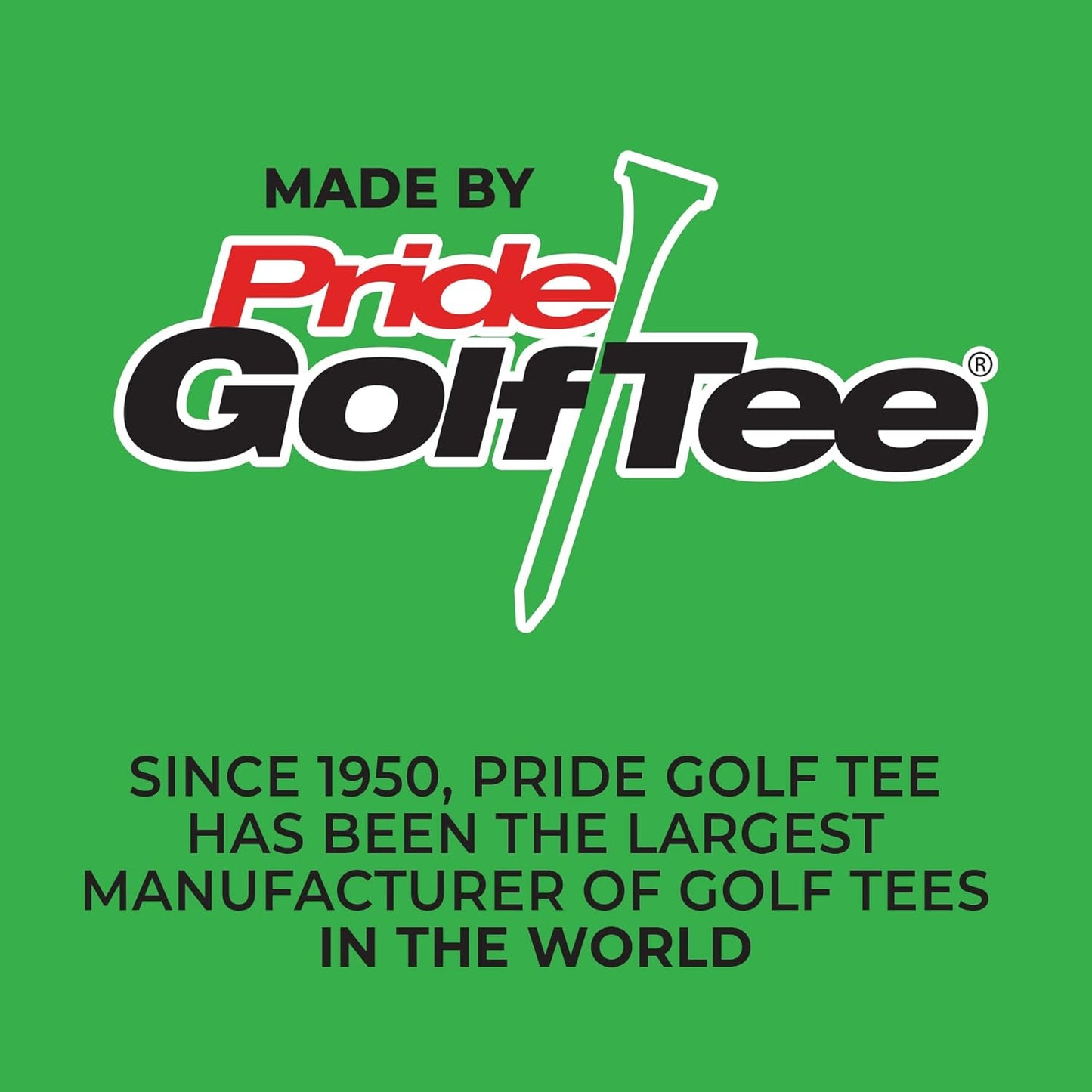 Pride Performance 3-1/4" Striped Golf Tee, 30 Count