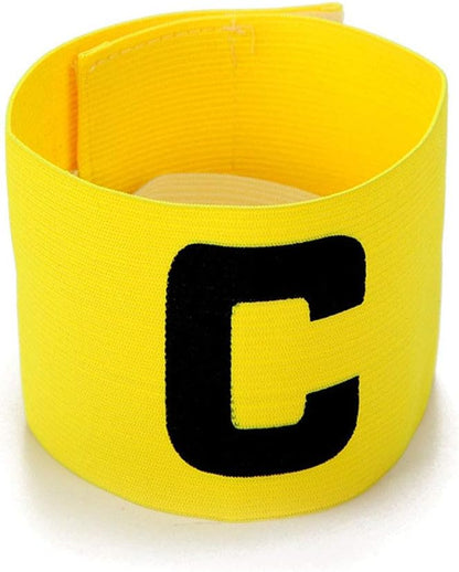 6 Pieces Elastic Soccer Captain Armband Adjustable Football Basketball Player Bands for Adult Youth