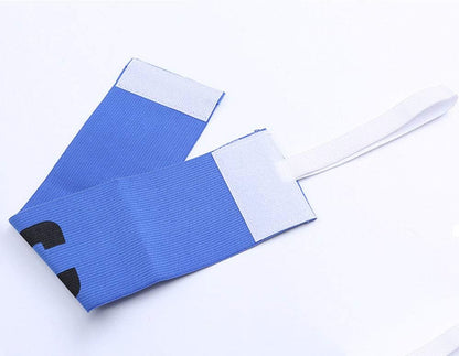 6 Pieces Elastic Soccer Captain Armband Adjustable Football Basketball Player Bands for Adult Youth