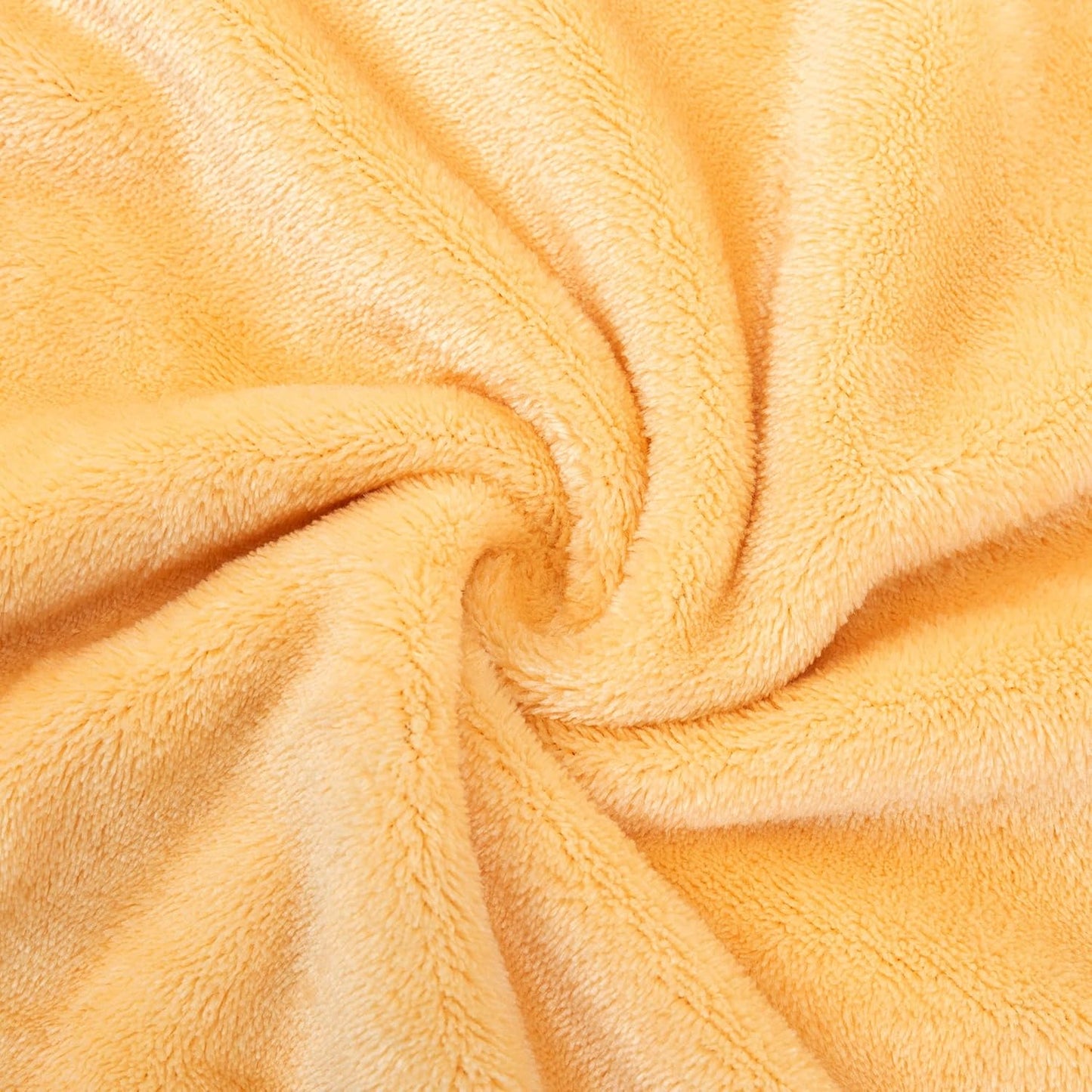 Velvet Plush Sheets Set Full Size, Micro Fleece Extra Soft Cozy Sheet and Pillowcase Set,Ultra Plush and Warmth Deluxe Bed Sheets with Deep Pockets (Full Yellow 4 Piece)