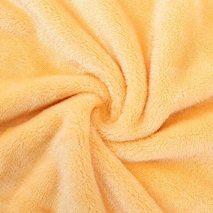 Velvet Plush Sheets Set Full Size, Micro Fleece Extra Soft Cozy Sheet and Pillowcase Set,Ultra Plush and Warmth Deluxe Bed Sheets with Deep Pockets (Full Yellow 4 Piece)