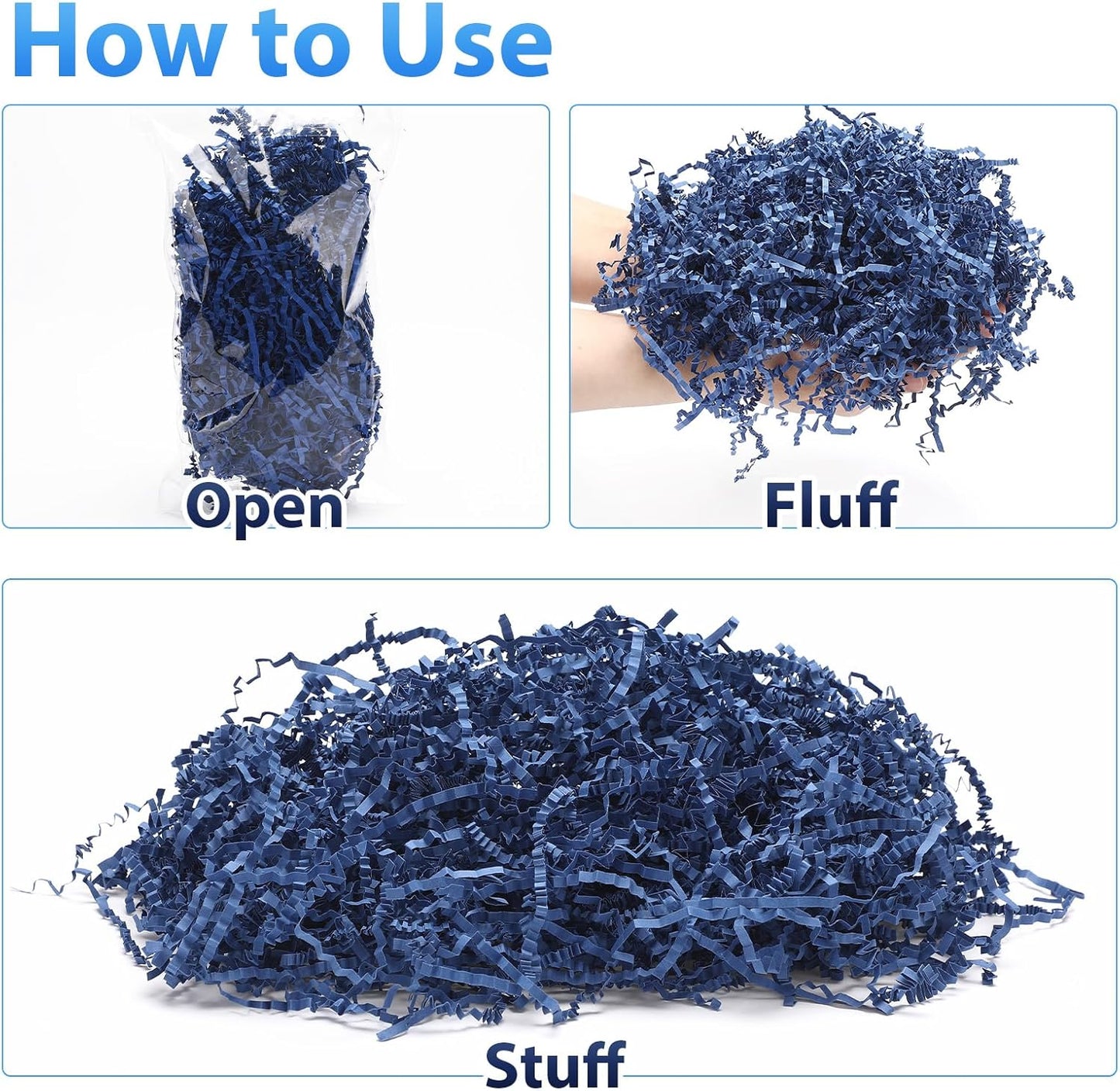 10 Pack Crinkle Cut Paper Shred Filler for Packing and Empty Basket Filler, Total 300g Raffia Tissue Paper Stuffers Gift Boxes for Wrapping Party Supplies(Irish Color)