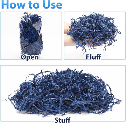 10 Pack Crinkle Cut Paper Shred Filler for Packing and Empty Basket Filler, Total 300g Raffia Tissue Paper Stuffers Gift Boxes for Wrapping Party Supplies(Irish Color)