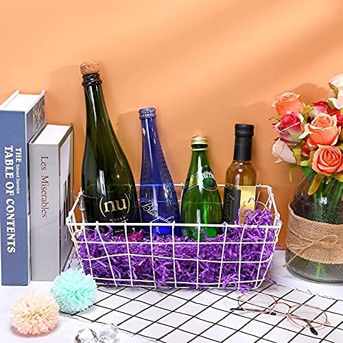 10 Pack Crinkle Cut Paper Shred Filler for Packing and Empty Basket Filler, Total 300g Raffia Tissue Paper Stuffers Gift Boxes for Wrapping Party Supplies(Irish Color)