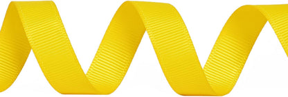 Yellow Grosgrain Ribbon, 1/2 Inch 25 Yards, for Gift Wrapping Crafts Hair Bows Wedding Party Decoration