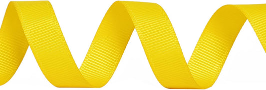 Yellow Grosgrain Ribbon, 1/2 Inch 25 Yards, for Gift Wrapping Crafts Hair Bows Wedding Party Decoration