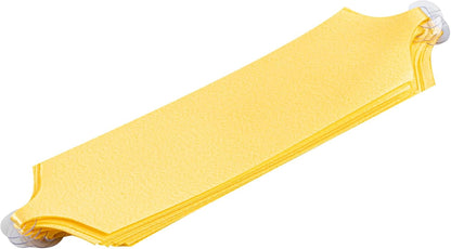 Gift Tek 5.5 Inch Ribbon Pull Bows 10 Satin Pull Bows - 20 Loops Instant Pull Design Yellow Plastic Flower Bows for Gifts Large for Wedding Baskets and Gift Wrapping