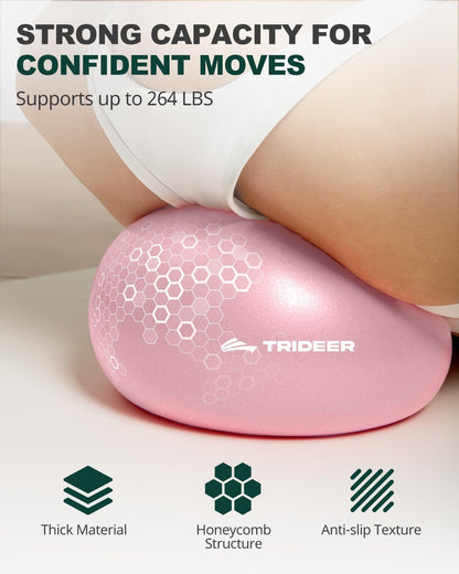 Yoga Ball for Exercise, Pilates, Core & Balance Training, Stability Ball for Pregnancy & Birthing Prep, Physical Therapy, Daily Stretching, Office Chair for Active Sitting, Quick Pump Included