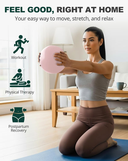 Yoga Ball for Exercise, Pilates, Core & Balance Training, Stability Ball for Pregnancy & Birthing Prep, Physical Therapy, Daily Stretching, Office Chair for Active Sitting, Quick Pump Included