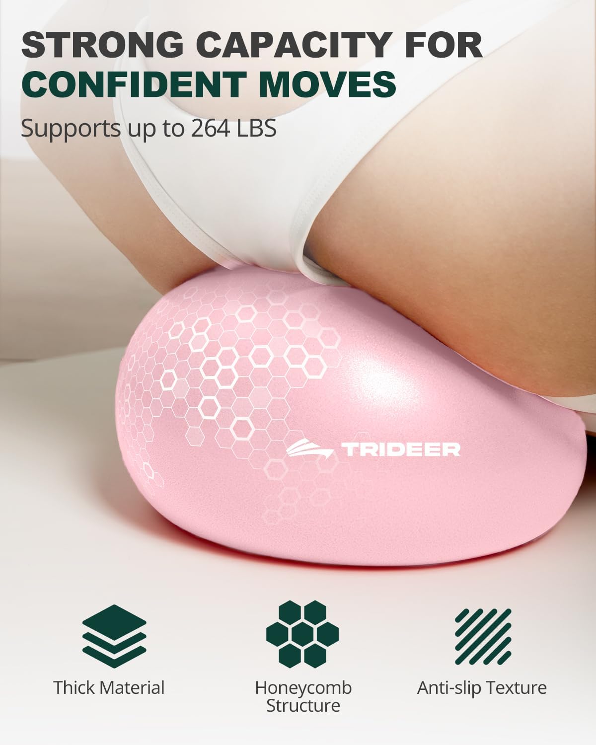 Yoga Ball for Exercise, Pilates, Core & Balance Training, Stability Ball for Pregnancy & Birthing Prep, Physical Therapy, Daily Stretching, Office Chair for Active Sitting, Quick Pump Included