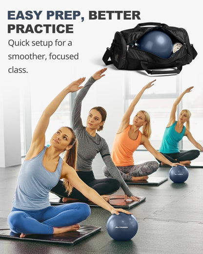 Yoga Ball for Exercise, Pilates, Core & Balance Training, Stability Ball for Pregnancy & Birthing Prep, Physical Therapy, Daily Stretching, Office Chair for Active Sitting, Quick Pump Included