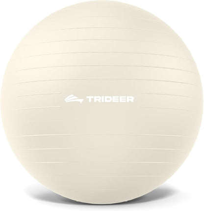 Yoga Ball for Exercise, Pilates, Core & Balance Training, Stability Ball for Pregnancy & Birthing Prep, Physical Therapy, Daily Stretching, Office Chair for Active Sitting, Quick Pump Included