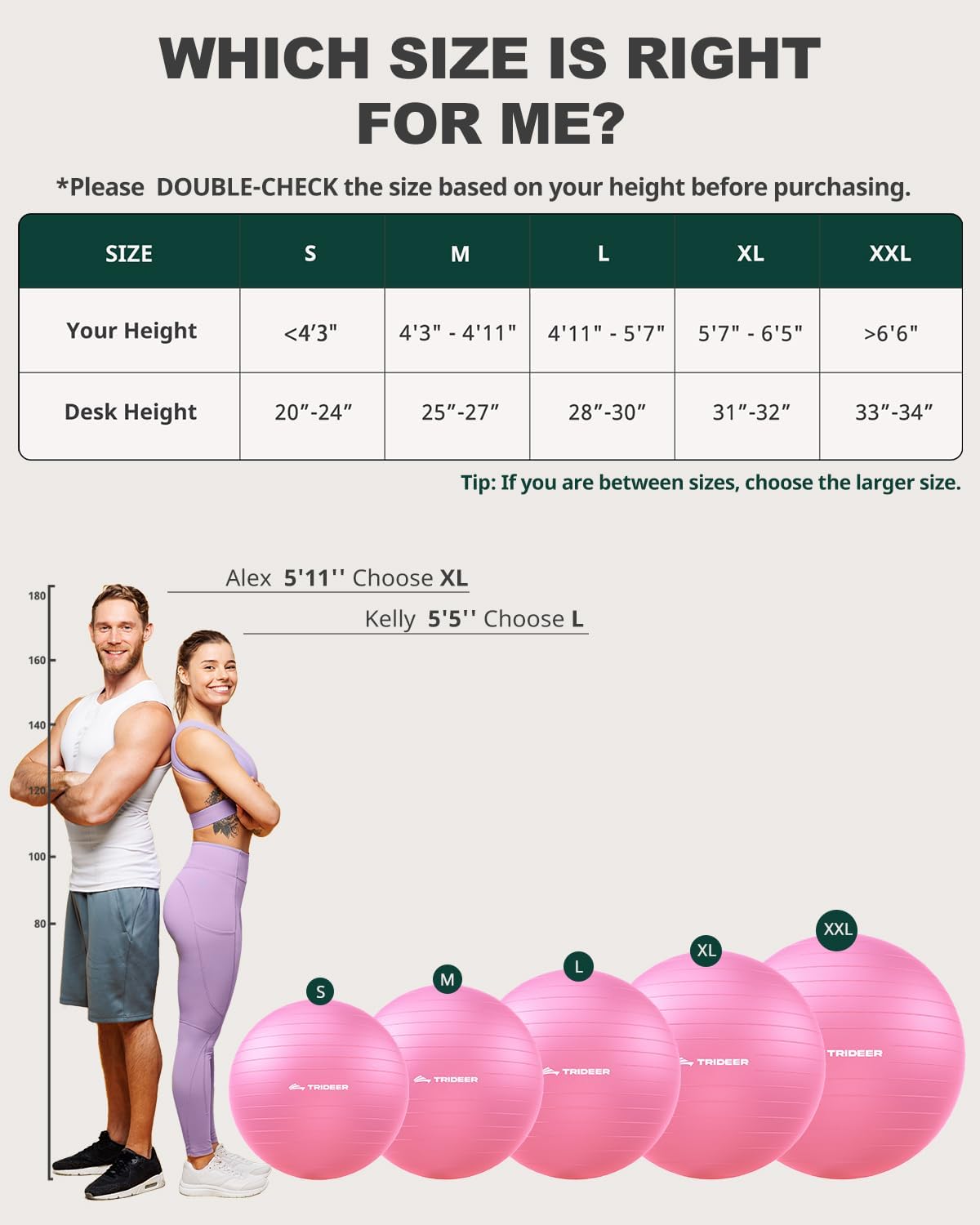 Yoga Ball for Exercise, Pilates, Core & Balance Training, Stability Ball for Pregnancy & Birthing Prep, Physical Therapy, Daily Stretching, Office Chair for Active Sitting, Quick Pump Included