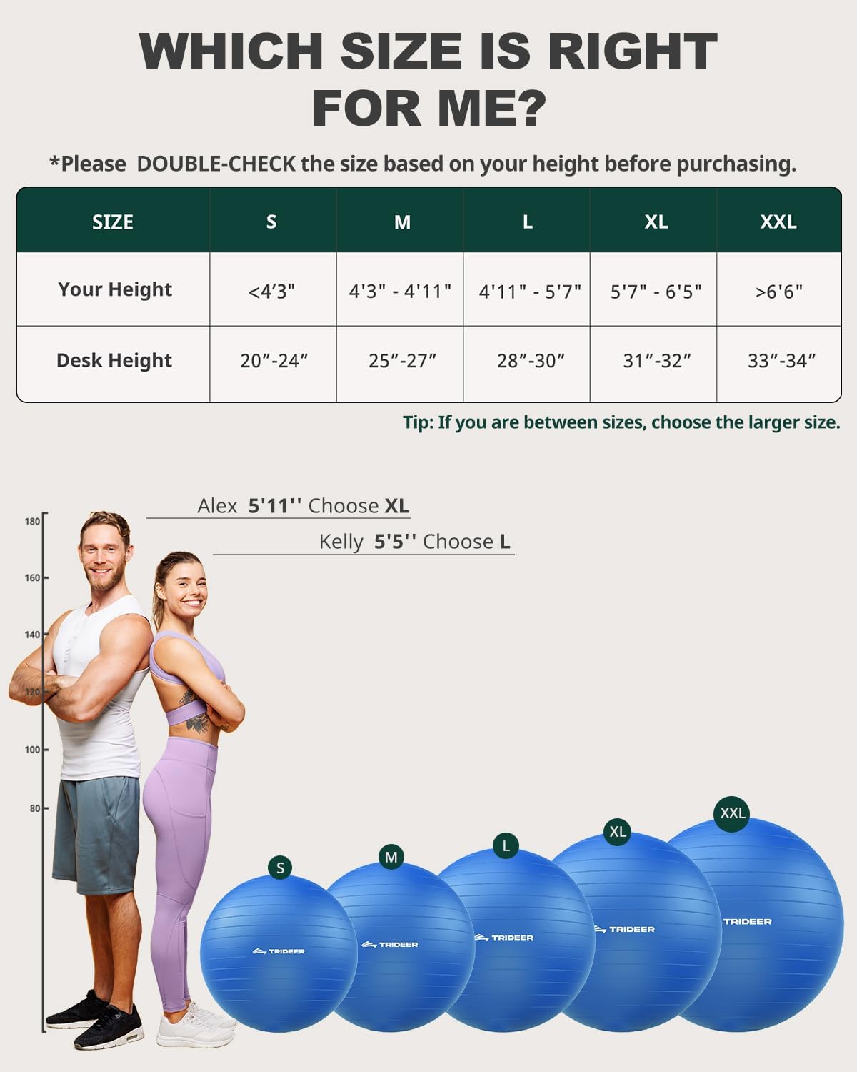 Yoga Ball for Exercise, Pilates, Core & Balance Training, Stability Ball for Pregnancy & Birthing Prep, Physical Therapy, Daily Stretching, Office Chair for Active Sitting, Quick Pump Included