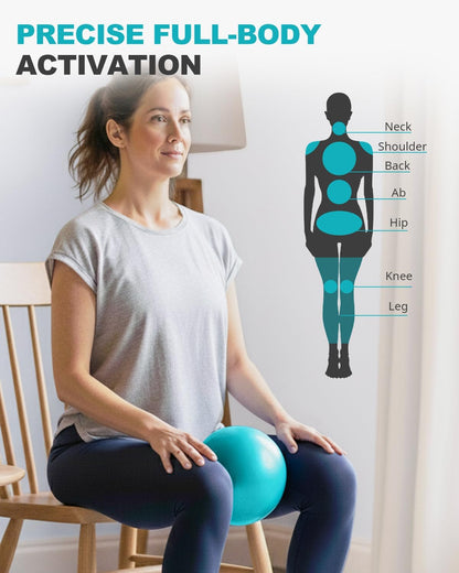 Yoga Ball for Exercise, Pilates, Core & Balance Training, Stability Ball for Pregnancy & Birthing Prep, Physical Therapy, Daily Stretching, Office Chair for Active Sitting, Quick Pump Included