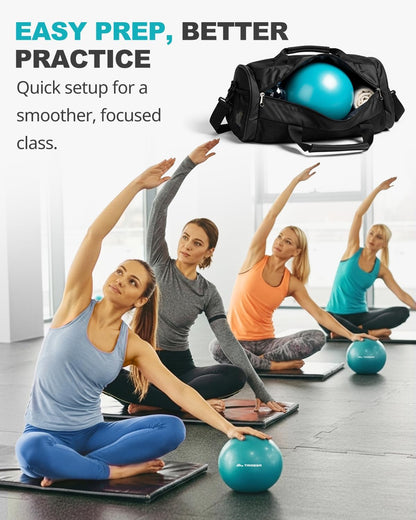 Yoga Ball for Exercise, Pilates, Core & Balance Training, Stability Ball for Pregnancy & Birthing Prep, Physical Therapy, Daily Stretching, Office Chair for Active Sitting, Quick Pump Included