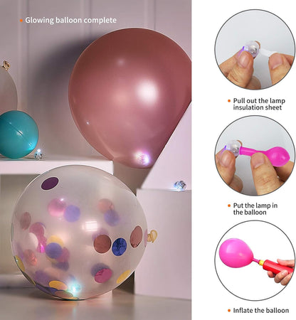 50pcs Yellow Balloon Lights,Long Standby Time Waterproof Mini Light,Battery Powered,Round LED Ball Lamp for Latex Balloon Paper Lantern Party Wedding Festival Christmas Halloween Decorative